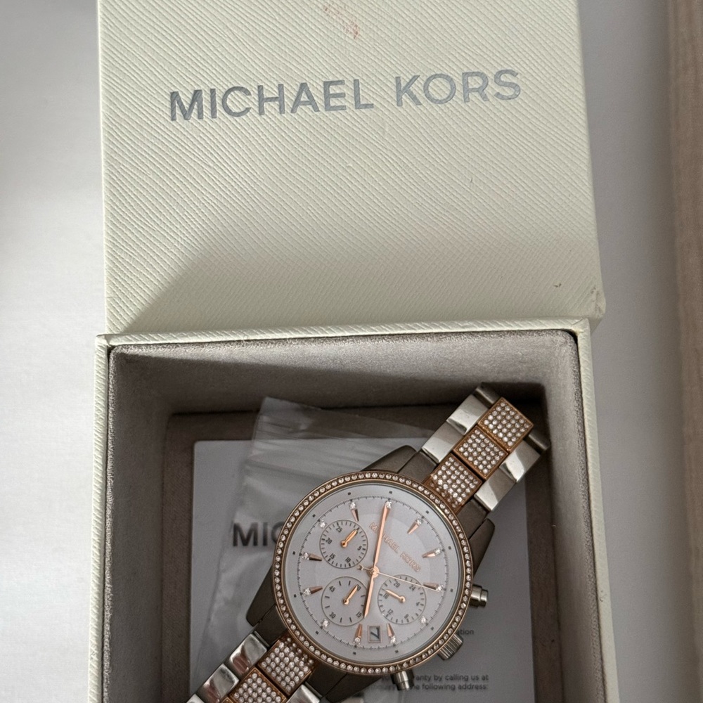 Michael Kors Two-Tone Crystal Watch